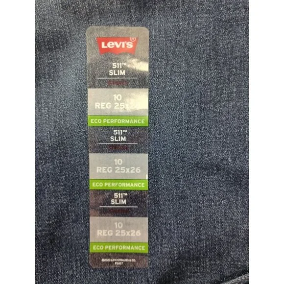 Levi's 511 Slim Flex Stretch 10 Reg. Boy's Blue  Jeans Sz. 25 x 26 - Picture 5 of 8